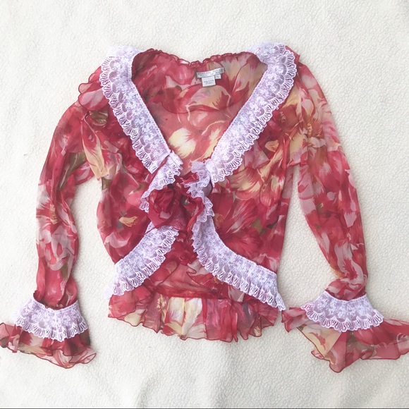 Alberto Makali Tops - Alberto Makali bolero lace wrap size S